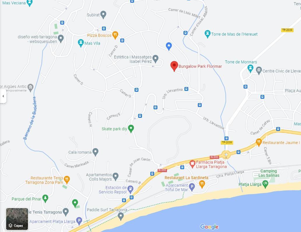Acogedor Bungalow Park Florimar Tarragona Exteriör bild